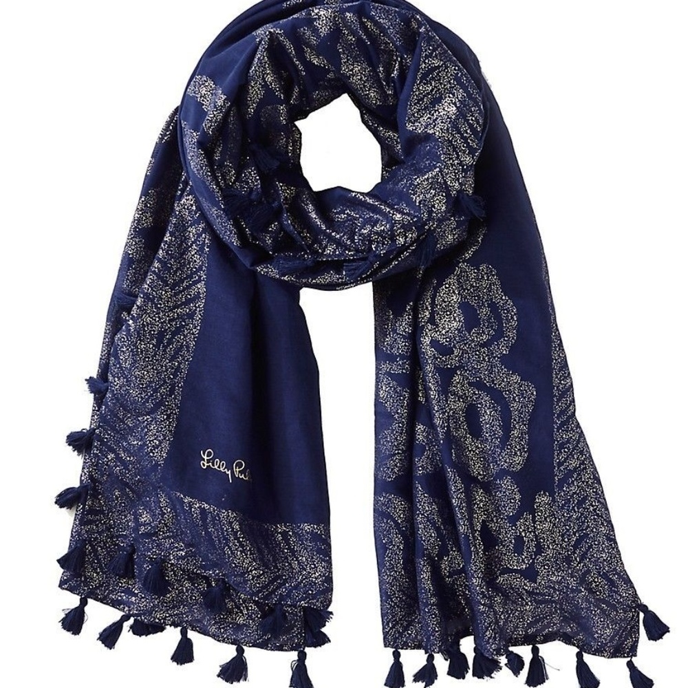 Lilly Pulitzer Sienna Wrap in "True Navy"